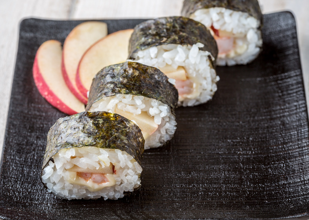 shrimp and apple roll